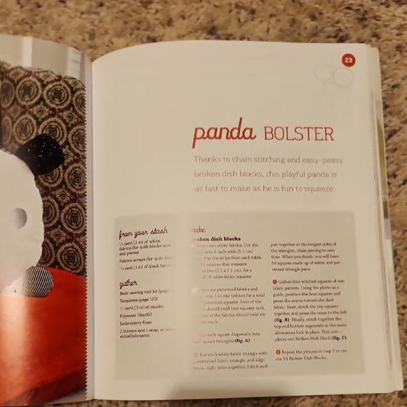 Patchwork Book - Green and Orange - Picture 6 of 7